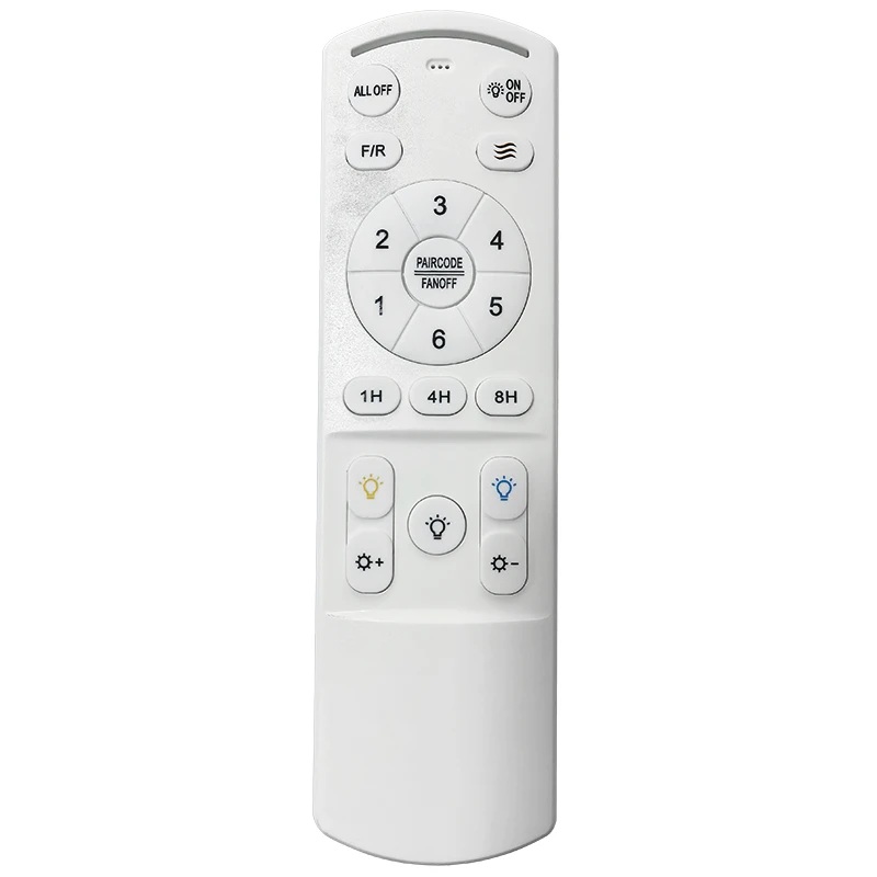 Ventilador de techo con luz LED Odiel blanco 107 cm motor DC silencioso