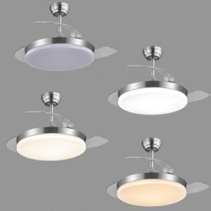 Ventilador de techo Malta con aspas plegables LED de 40 cm