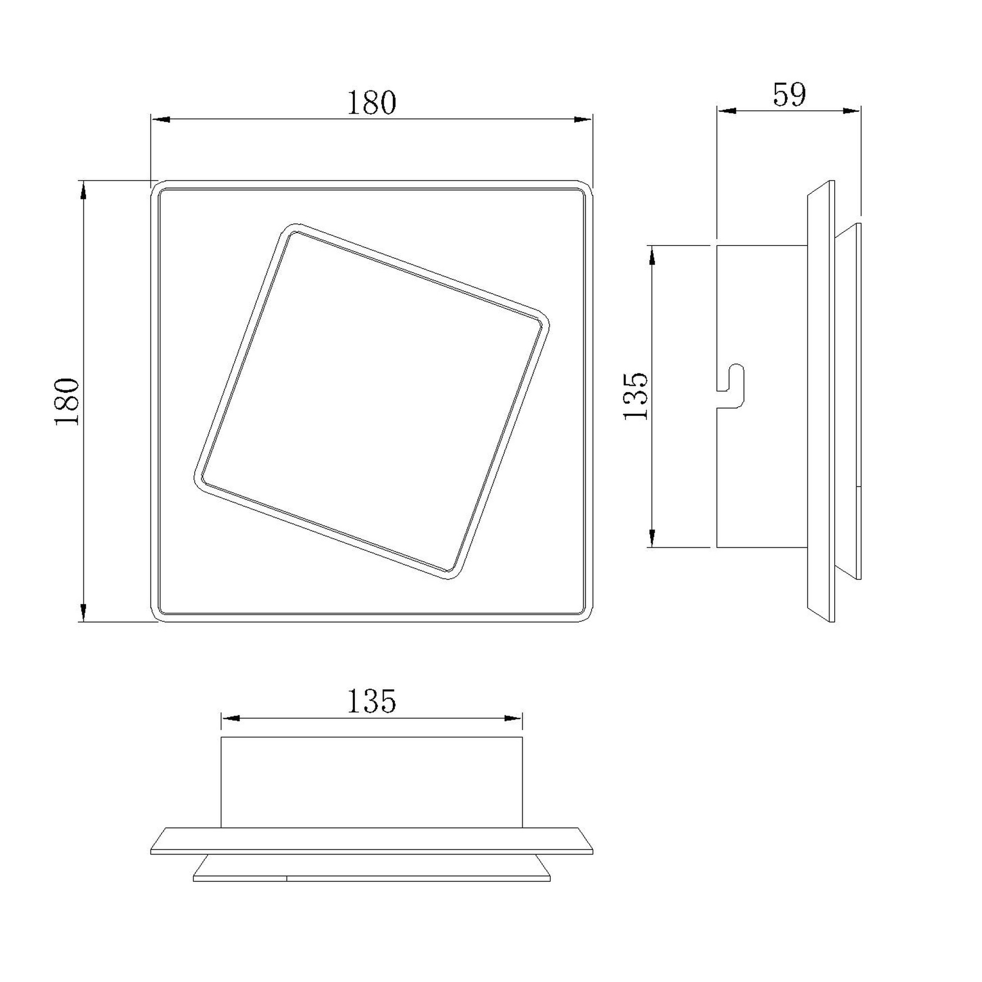 DAKLA * Luminarias de pared Black - LED 12W - 3000K - 725 lm - Imagen 4