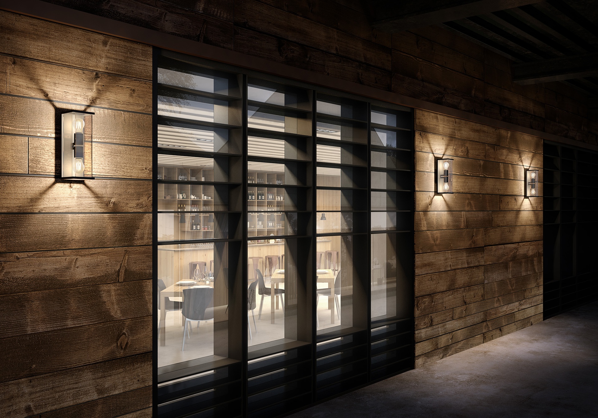 MERIBEL * Luminarias de pared Grafito - 2 x E27 - Imagen 3
