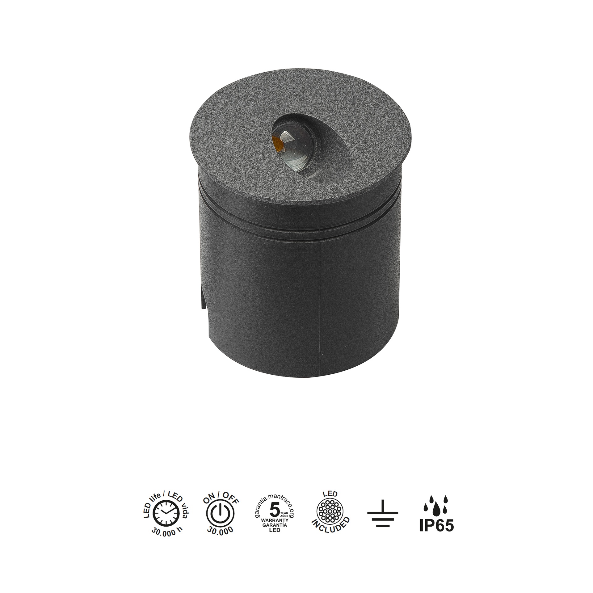ASPEN * Señalizadores Gris Oscuro - LED 3W - 3000K - 210 lm - Imagen 5