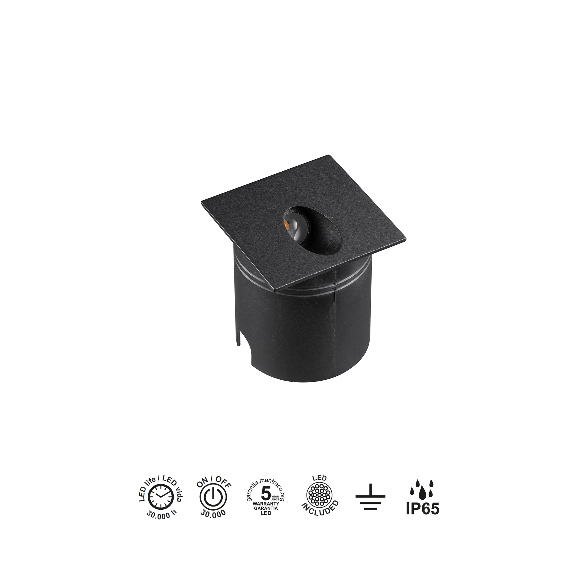 ASPEN * Señalizadores Negro Arena - LED 3W - 3000K - 210 lm - Imagen 5