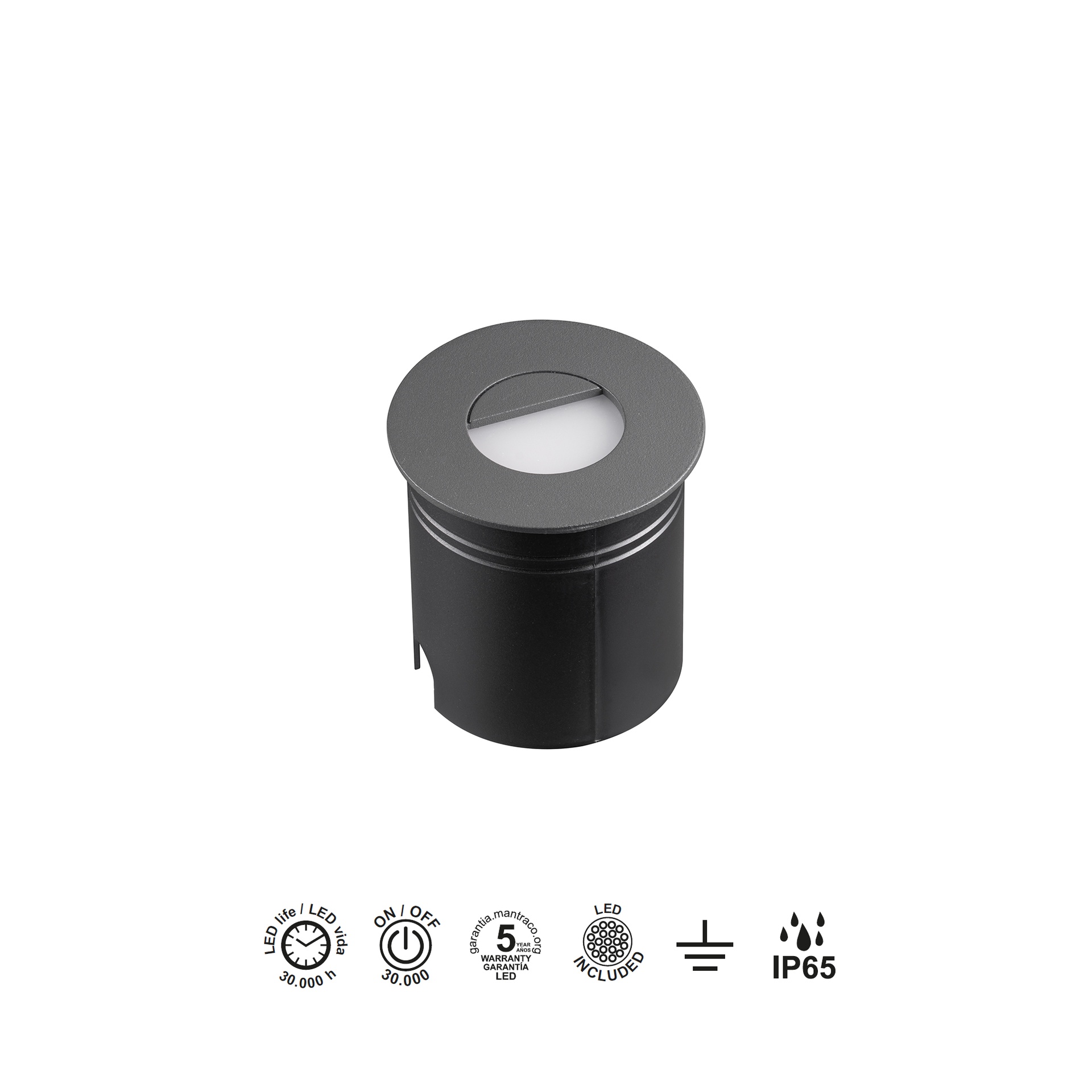 ASPEN * Señalizadores Gris Oscuro - LED 3W - 3000K - 210 lm - Imagen 5
