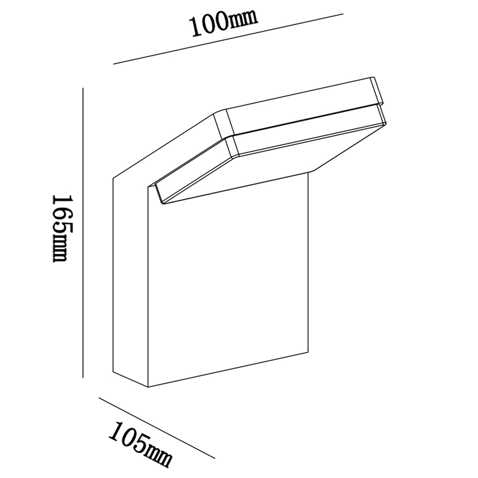 ALPINE * Luminarias de pared Gris Oscuro - LED 6W - 3000K - 510 lm - Imagen 4