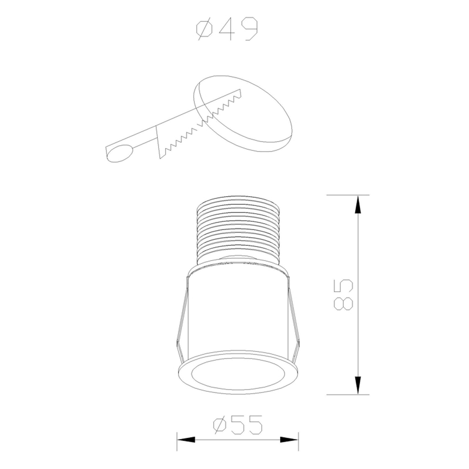 GUINCHO * Empotrables Blanco Arena - LED 5W - 2700K - 410 lm - Imagen 3
