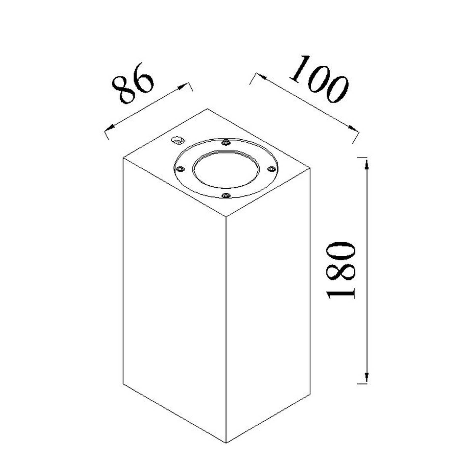 LEVI * Luminarias de pared Black - 2 x GU10 - Imagen 3