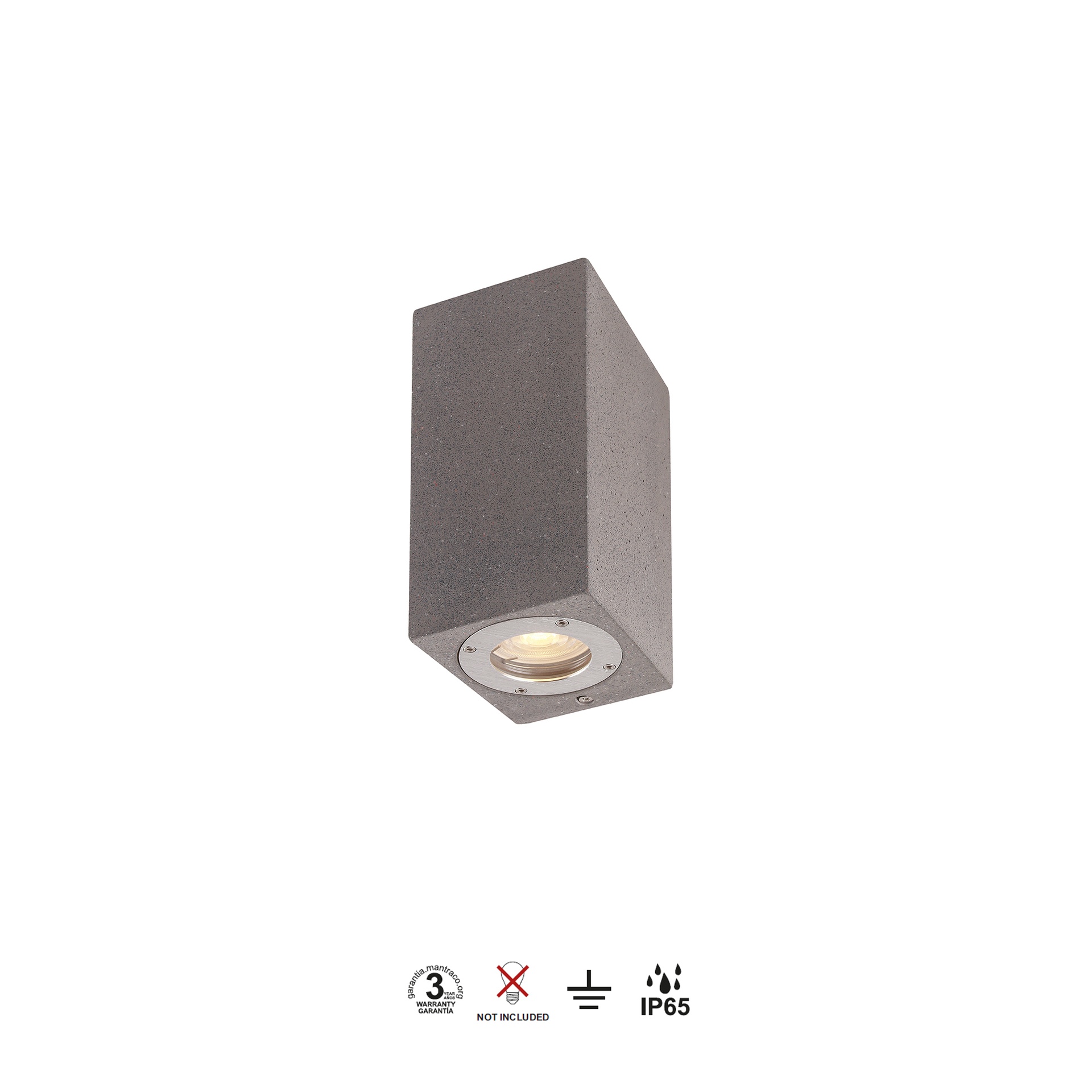 LEVI * Luminarias de pared Gris Oscuro - 2 x GU10 - Imagen 4