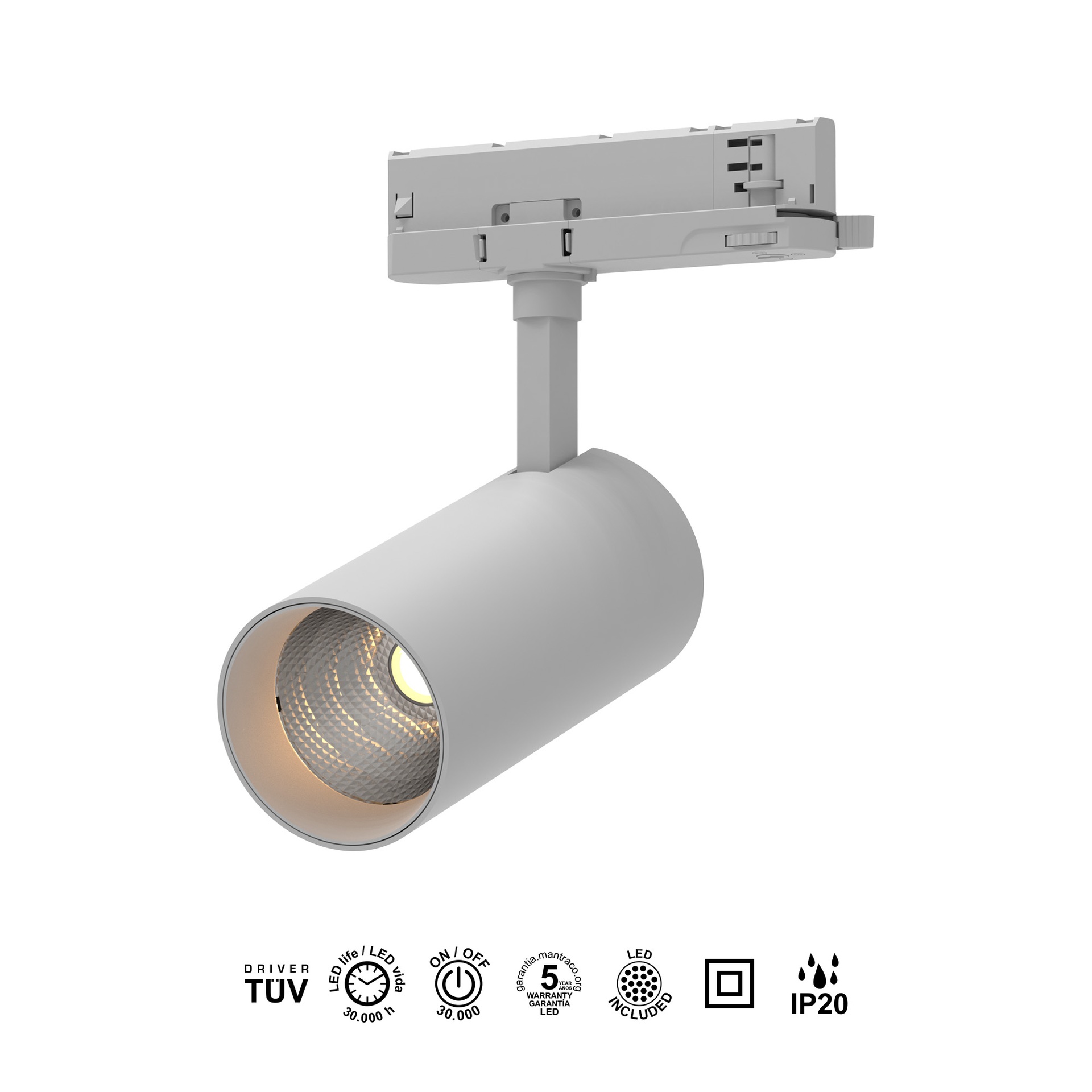 FIJI * Trifásico 220V Black - LED 40W - 3000K - 4000 lm - Imagen 9