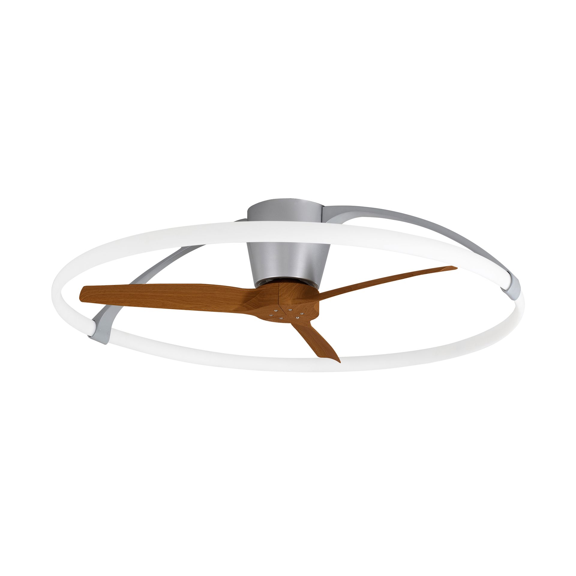 NEPAL * Ventilador de aspas con luz Plata/Nogal - LED 75W - 2700K-5000K - 7200 lm - Imagen 21