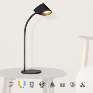 CAPUCCINA * Sobremesas Negro - LED 8W - 3000K - 600 lm