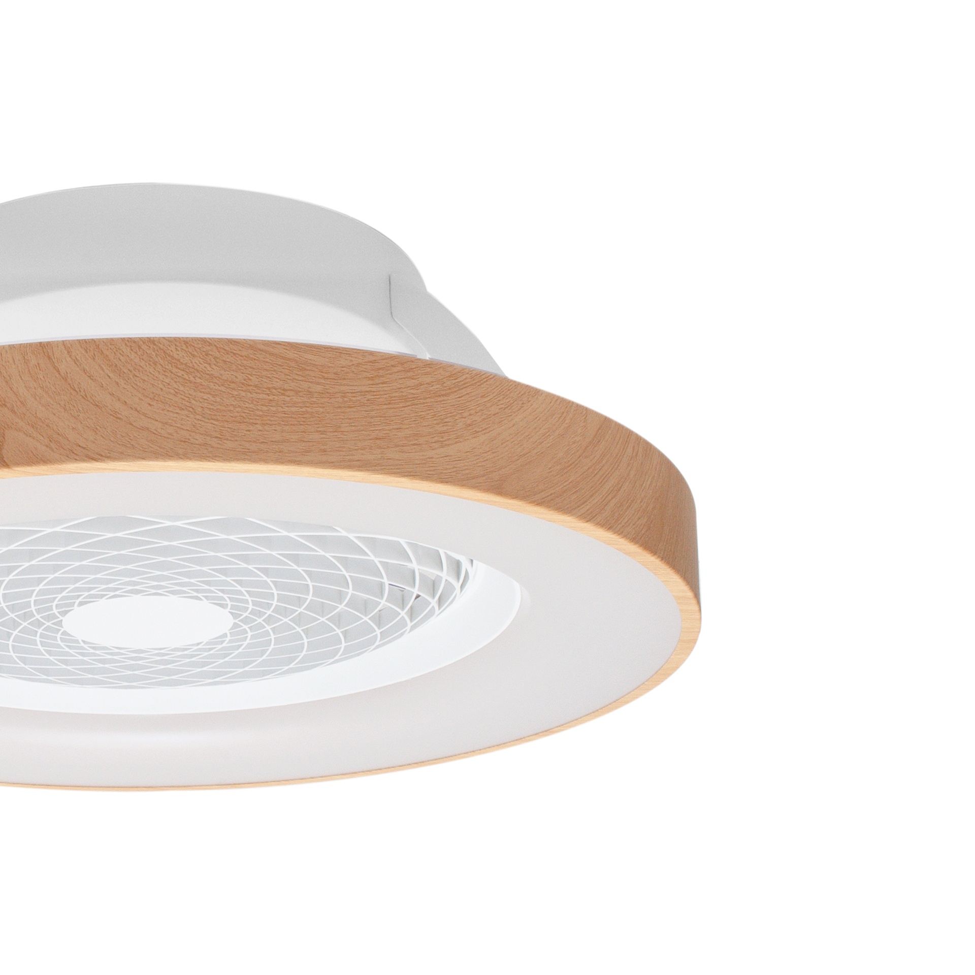 TÍBET MINI * Plafón-ventilador de aspas ocultas con luz Madera/Blanco - LED 70W - 2700K-5000K - 3900 lm - Imagen 33
