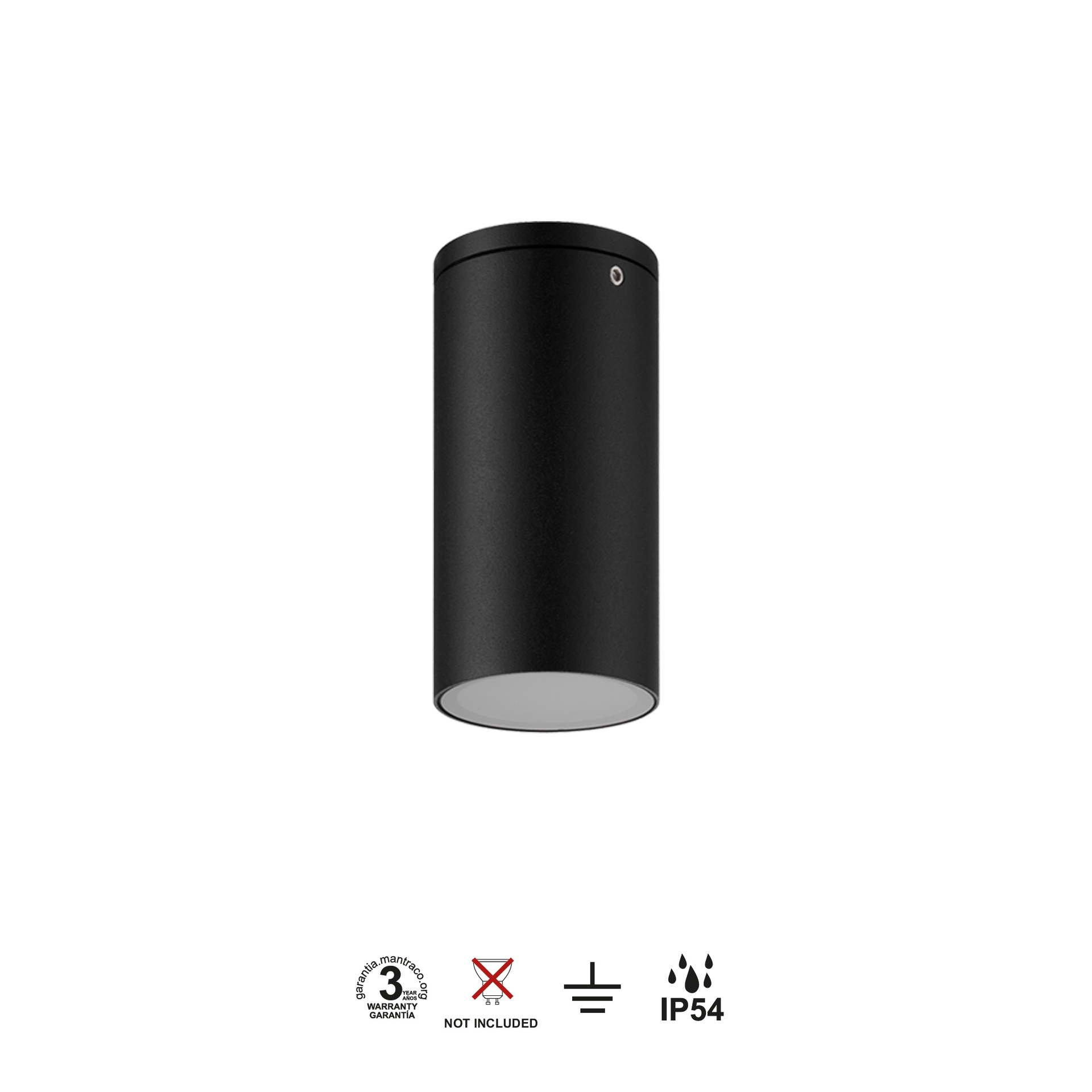 KANDANCHU * Luminarias de techo Negro - 1 x GU10 - Imagen 4