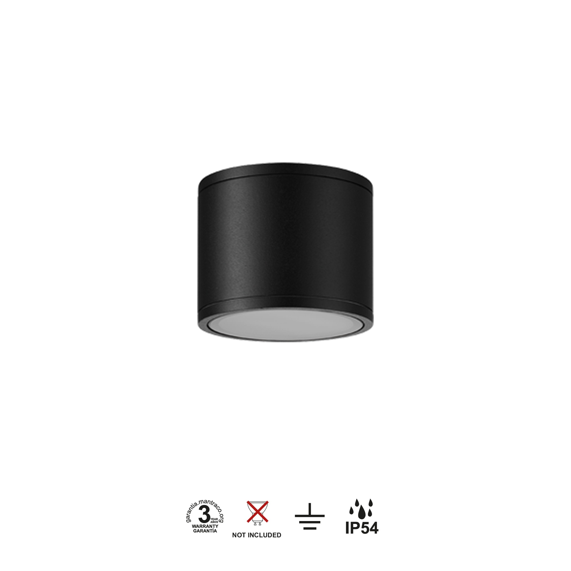 KANDANCHU * Luminarias de techo Negro - 1 x GU10 - Imagen 4