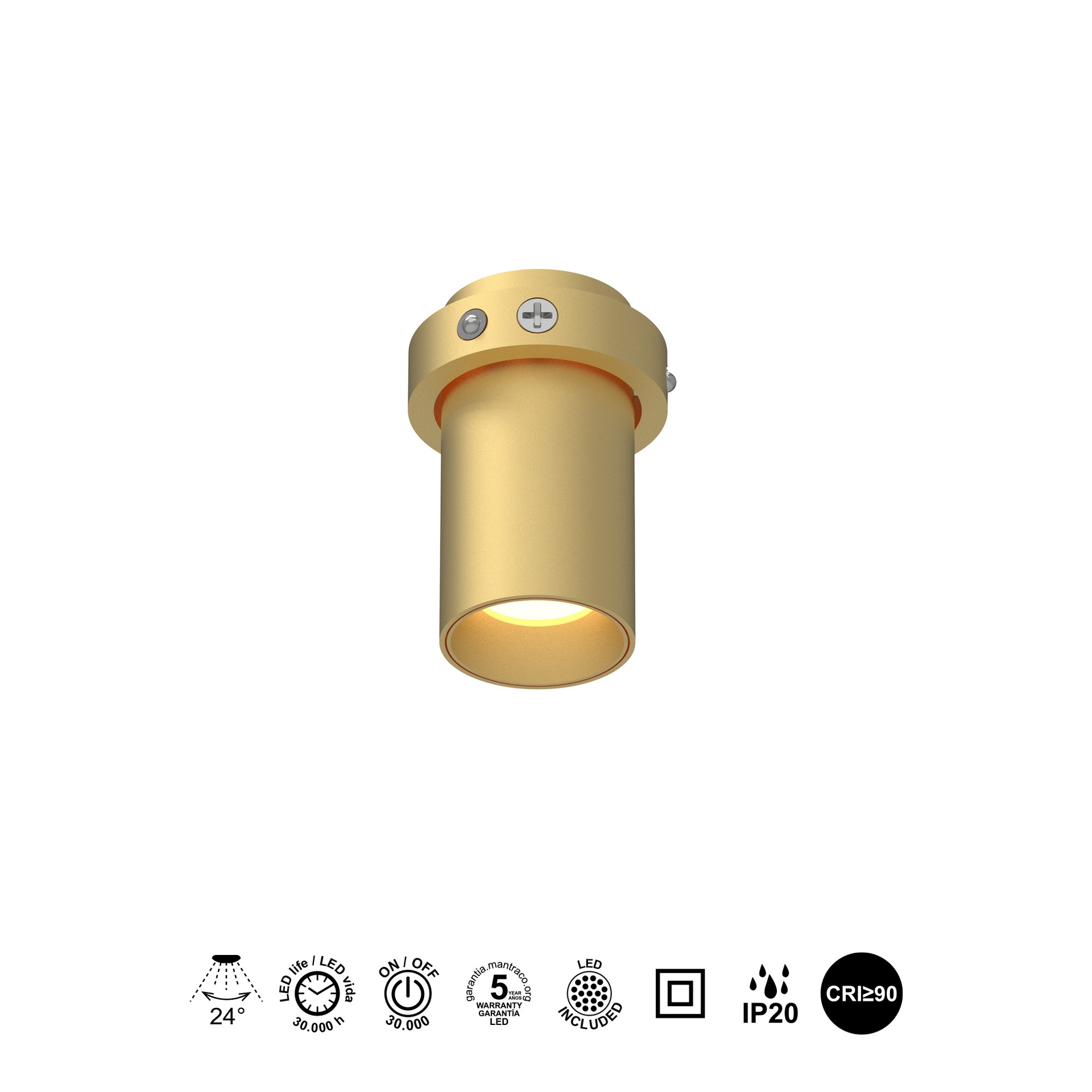 TRIMASI * Empotrables Oro - LED 5W - 3000K - 400 lm - Imagen 4