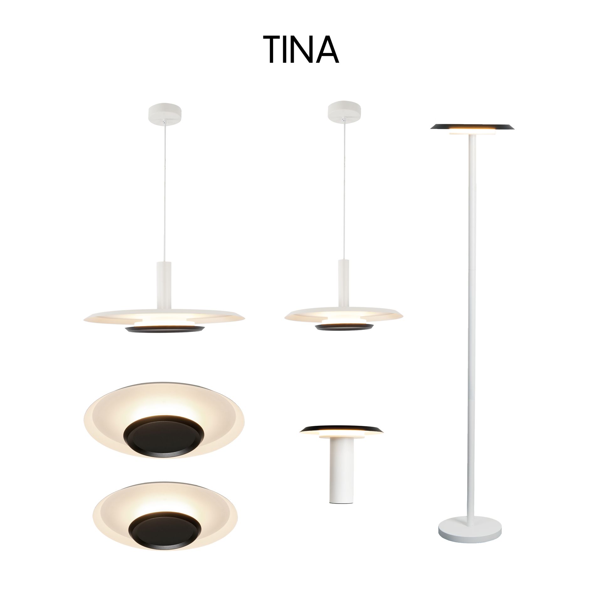 TINA * Luminarias de pie Blanco Mate - LED 12W - 3000K - 560 lm - Imagen 8