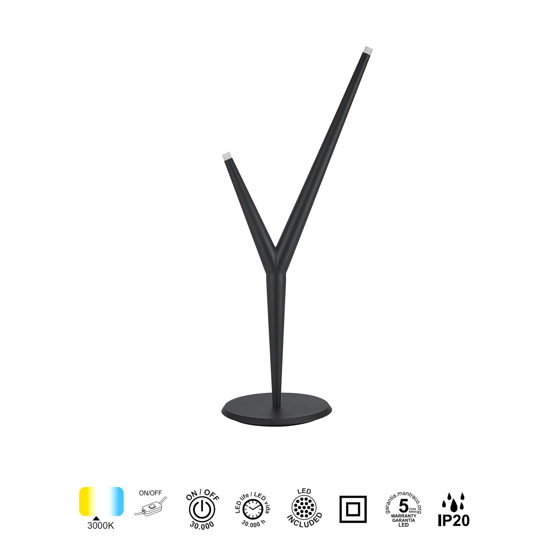 ARRECIFE * Sobremesas Negro - LED 4W - 3000K - 320 lm - Imagen 5