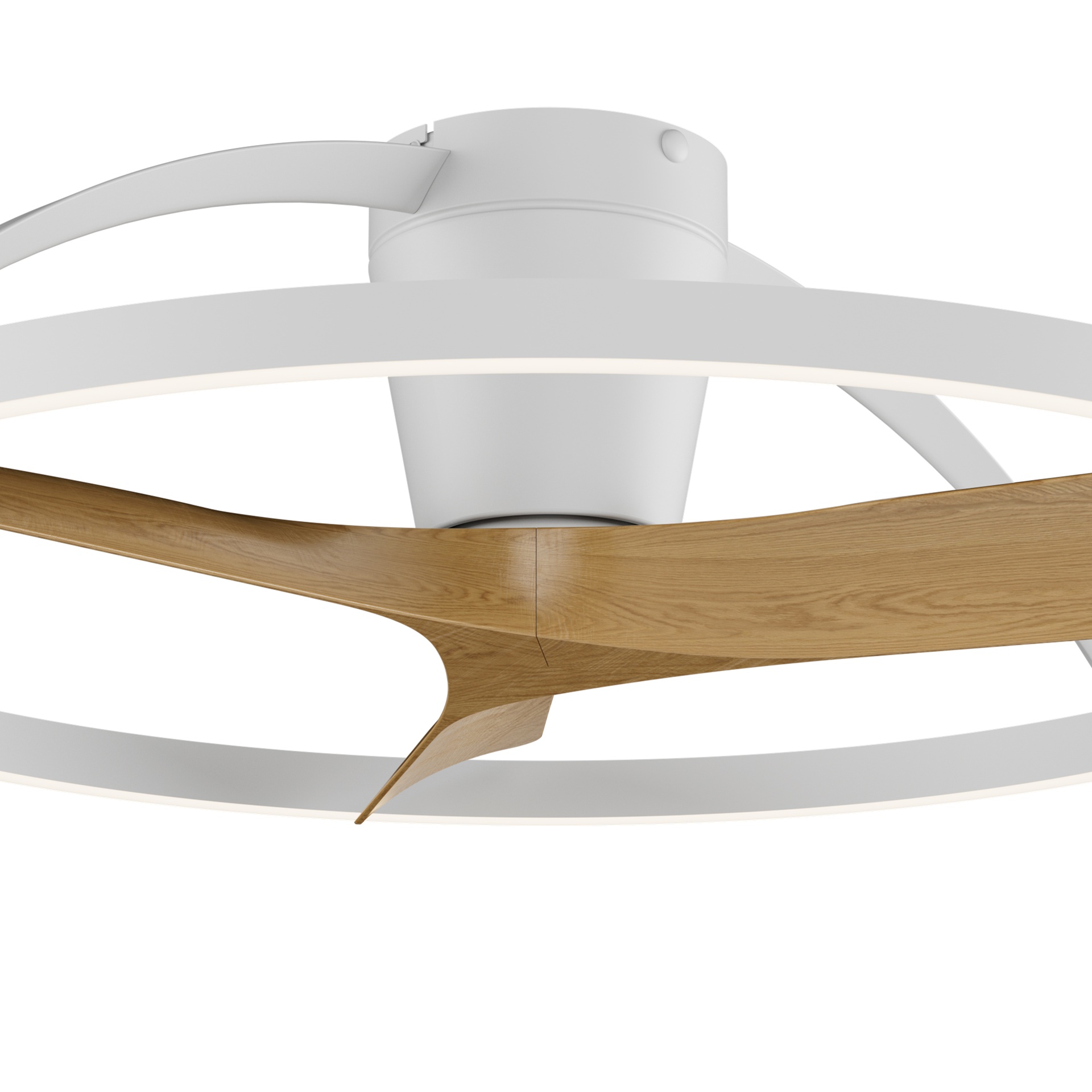 NEPAL II * Ventilador de aspas con luz Blanco/ Madera - LED 44W - 3000K-5000K - 4000 lm - Imagen 6