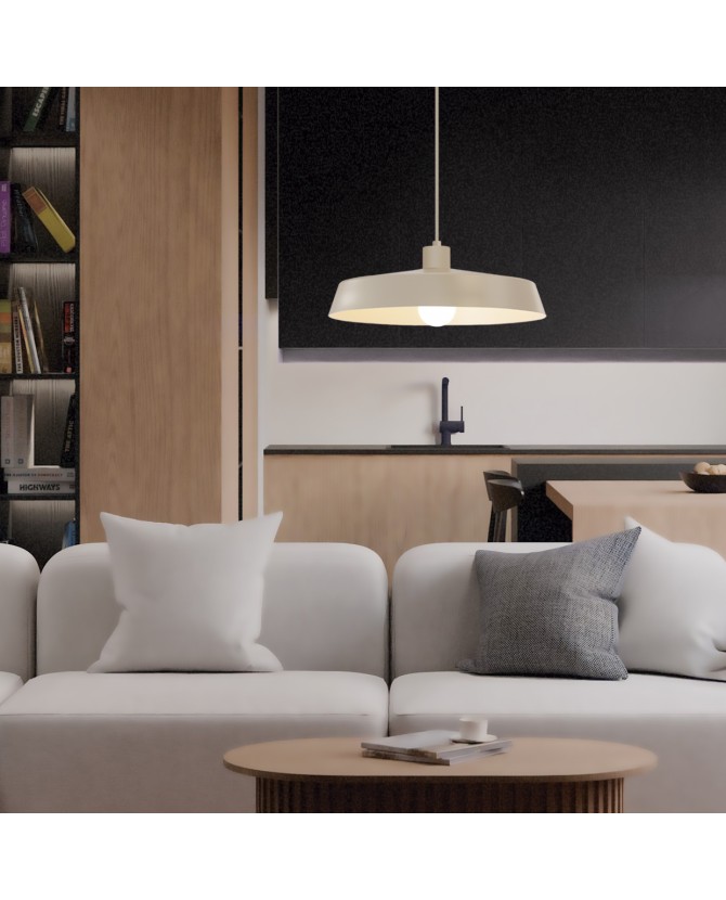 Lámpara Colgante Sander Beige E27 - Imagen 3