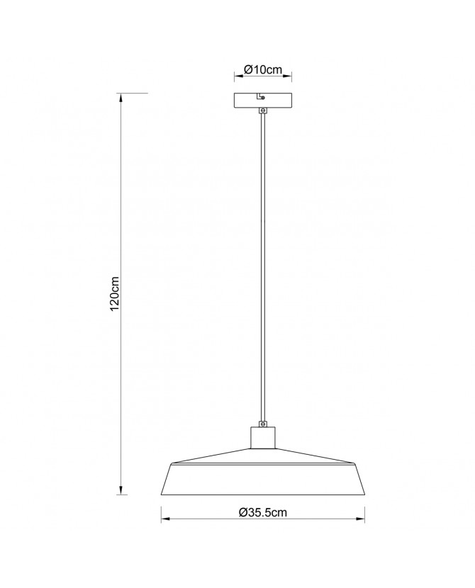 Lámpara Colgante Sander Beige E27 - Imagen 4