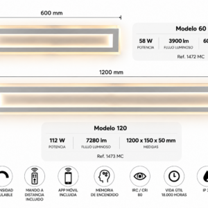 Plafón LED Borneo FSLUX 60 y 120