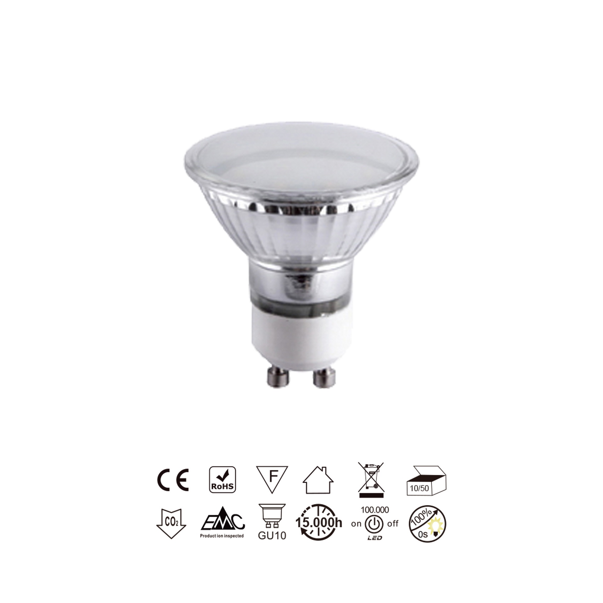 BOMBILLAS GU10 * Bombillas LED Black - LED 4W - 5000K - 320 lm - Imagen 5