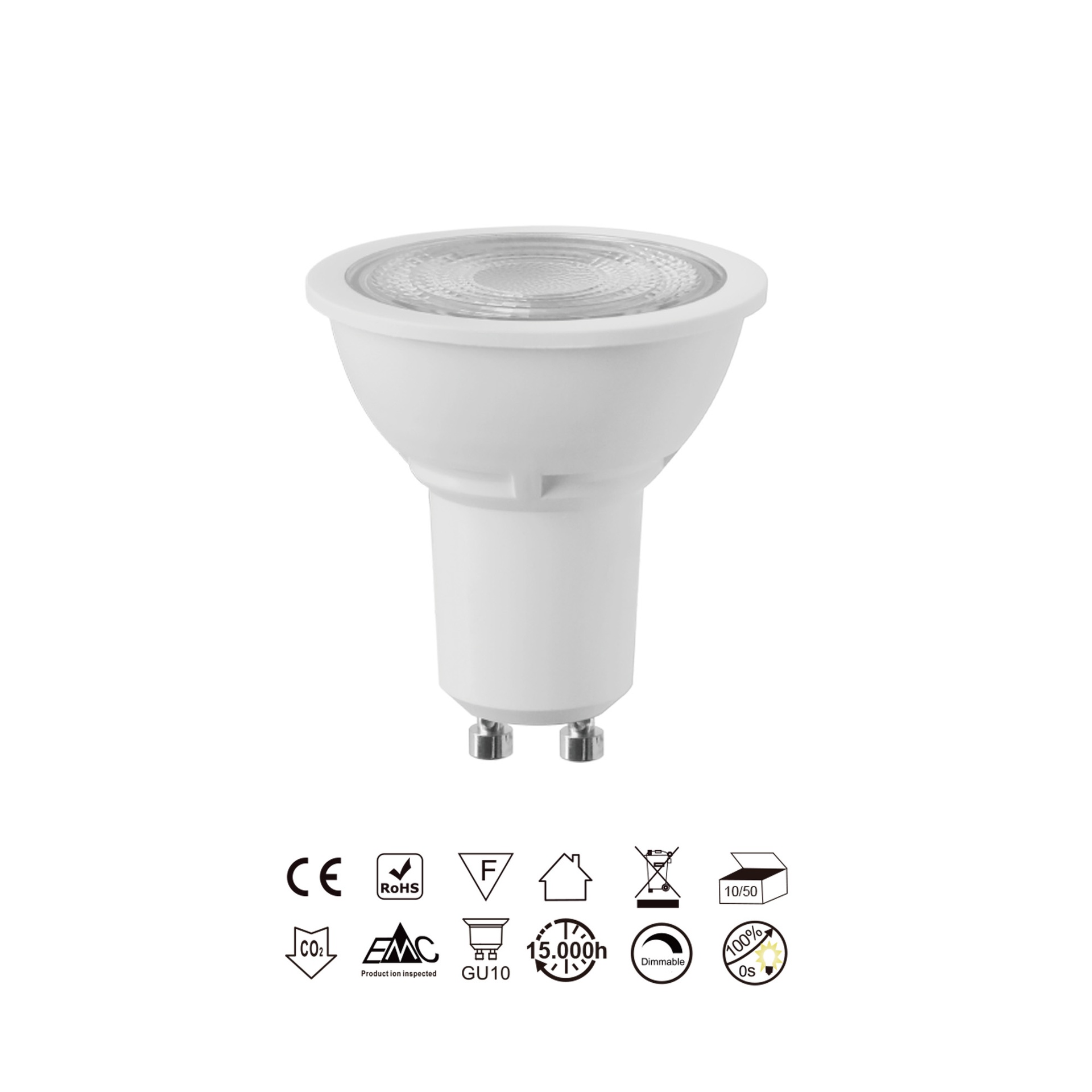 BOMBILLAS GU10 * Bombillas LED Black - LED 7W - 3000K - 540 lm - Imagen 4