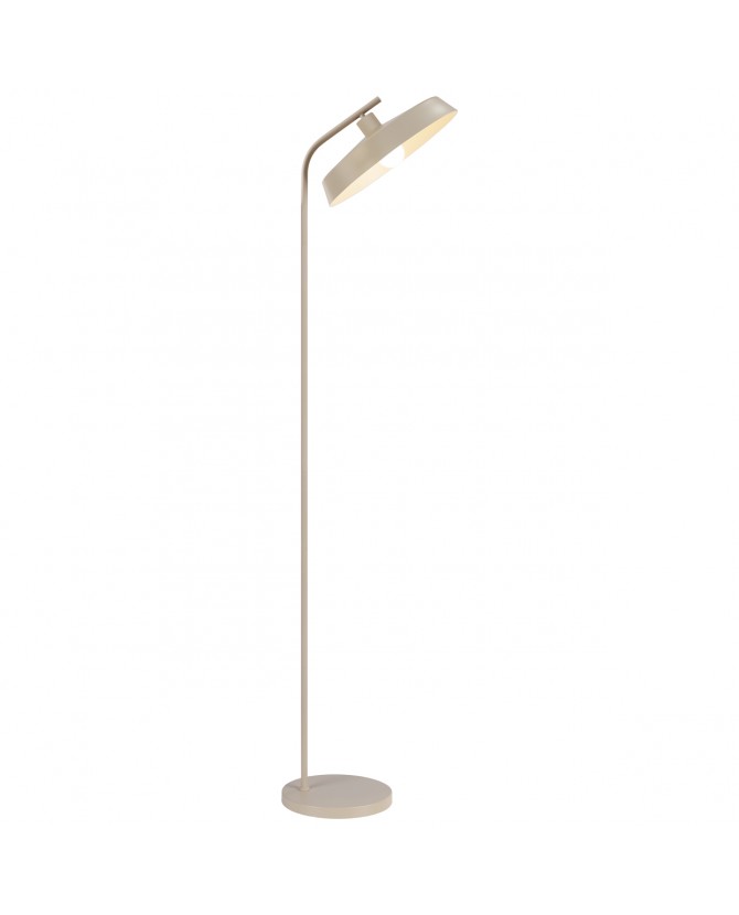 Pie de salón beige Sander en metal para salón o dormitorio