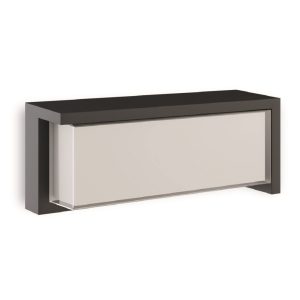 Aplique LED exterior DORA 24W IP65 color negro con selector CCT