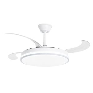 Ventilador de techo VT-ZERO BM plata con luz LED regulable